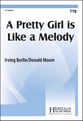 A Pretty Girl Is Like a Melody TTB choral sheet music cover